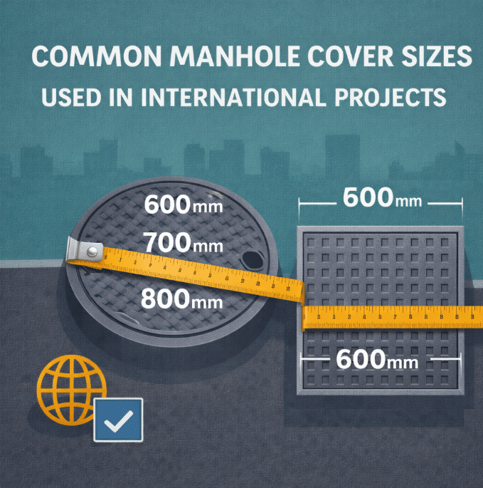 Common Manhole Cover Sizes Used in International Projects